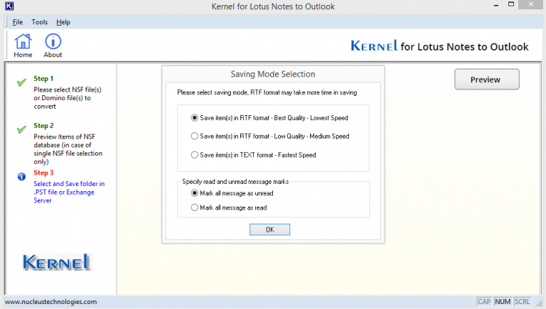 kernel for lotus notes to outlook