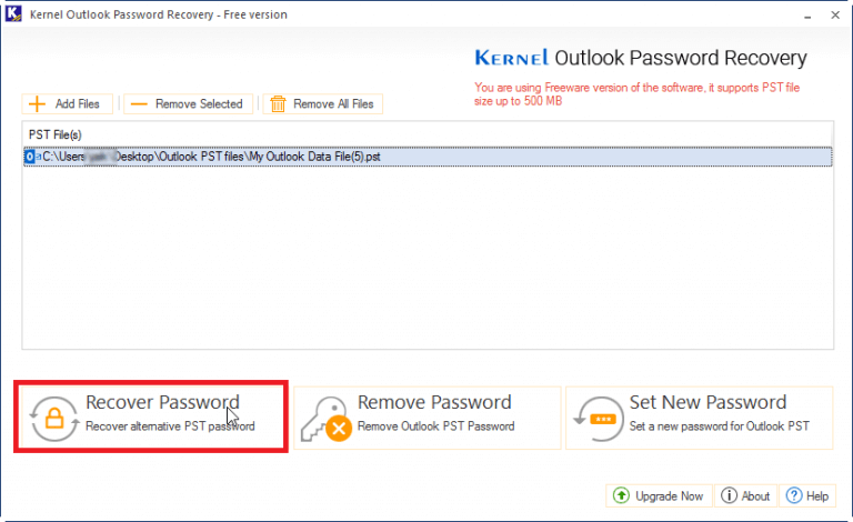 Recover Forgotten Outlook Password For Outlook 2016/2013/2010/2007