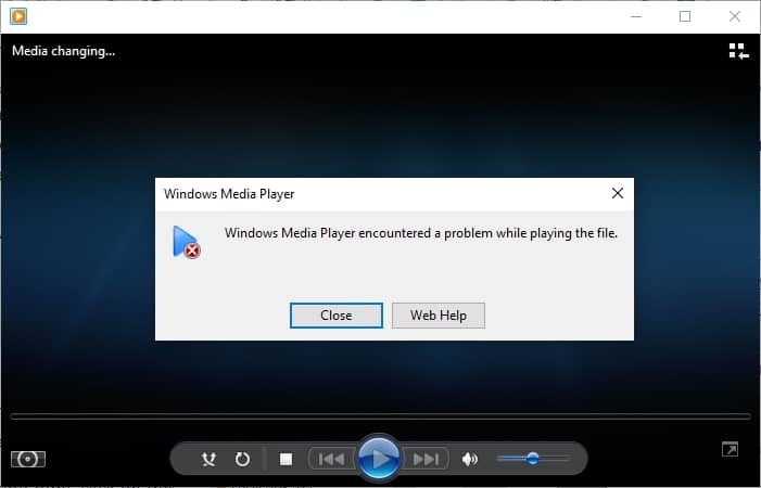 Media Player that is not supported