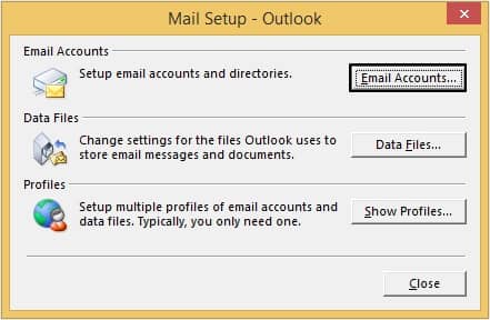 Click Email Accounts from the three options