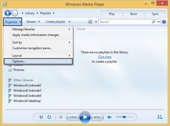 Choose Windows Media Player 