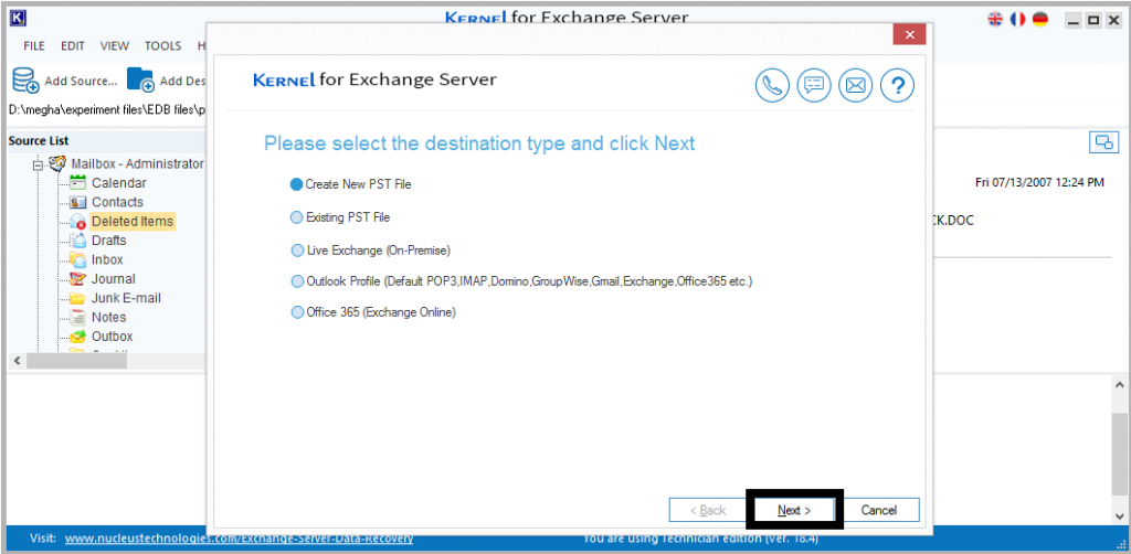 How to recover mailboxes in Exchange Server 2019?