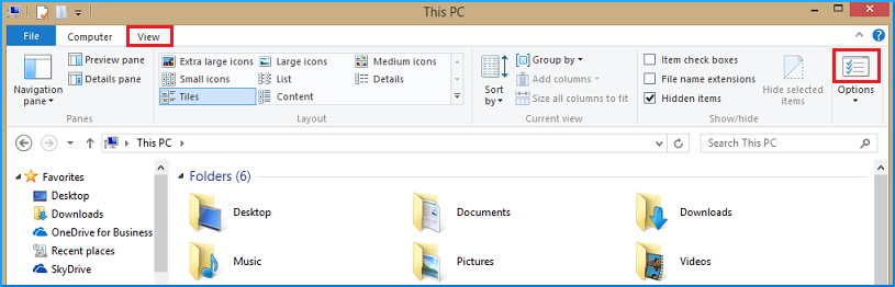 unhide the file and folders