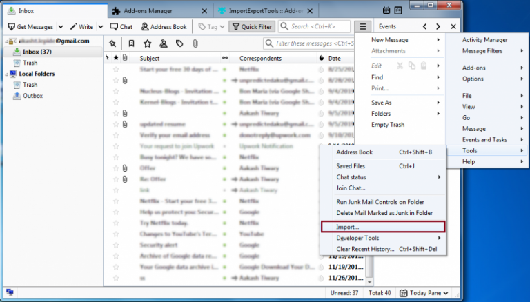 Ways To Import PST Files To Mozilla Thunderbird