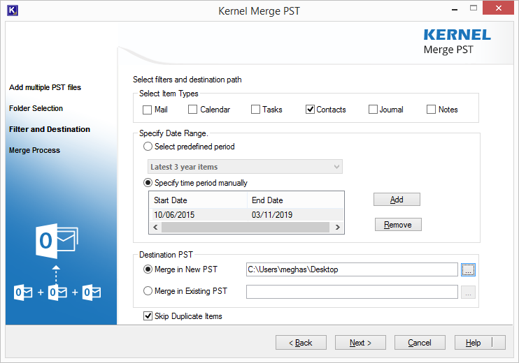 merge office 365 duplicate contacts