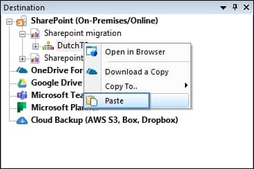 right-click on the SharePoint Server