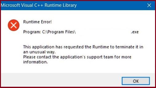 How To Fix Runtime Error In Windows 10 