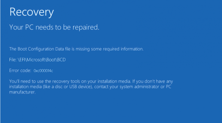 Error code “0xc000014c” in Windows 10 – Fixed