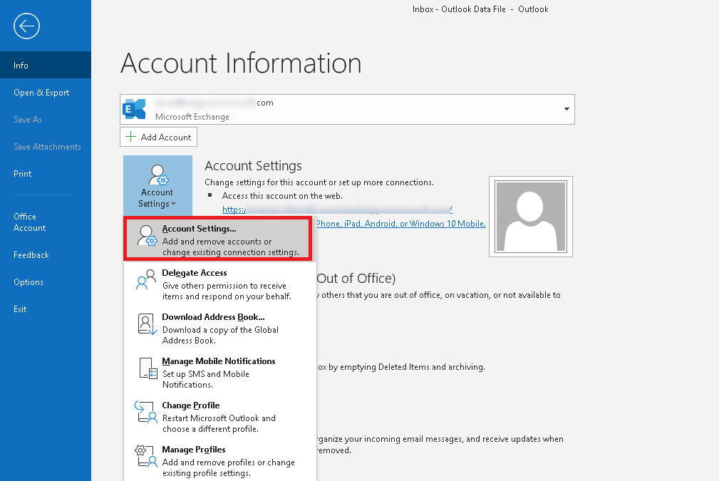 add account to outlook 2016 cannot expand the folder
