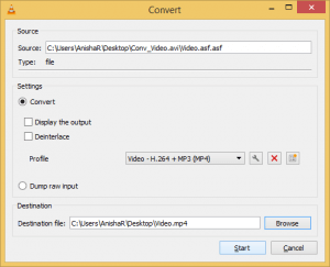 Methods to convert ASF file to MP4 file