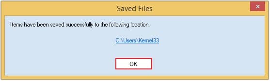 The PDF file will be successfully saved at your provided location