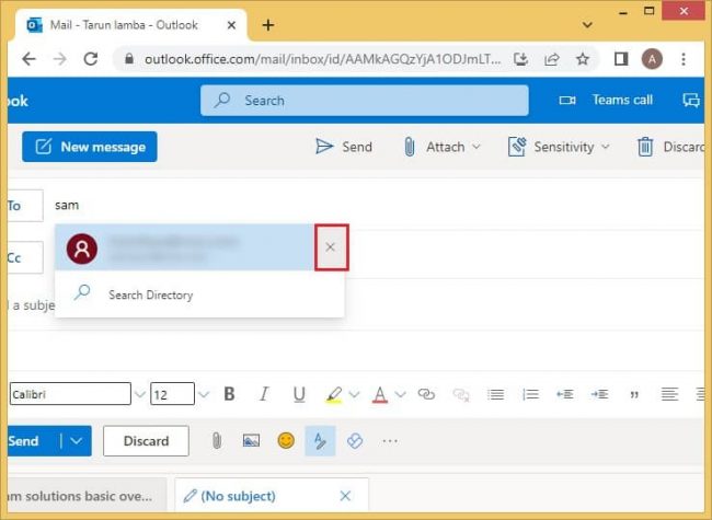 email bounce back message in office 365