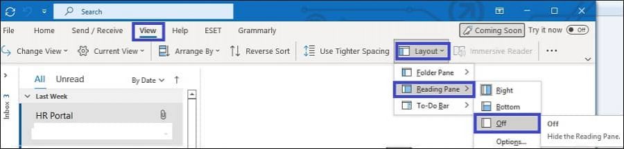increase font size in outlook 2016 reading pane