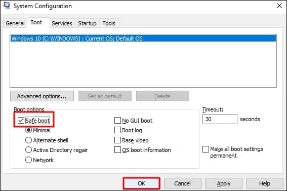 Press Win plus R type msconfig and press Enter