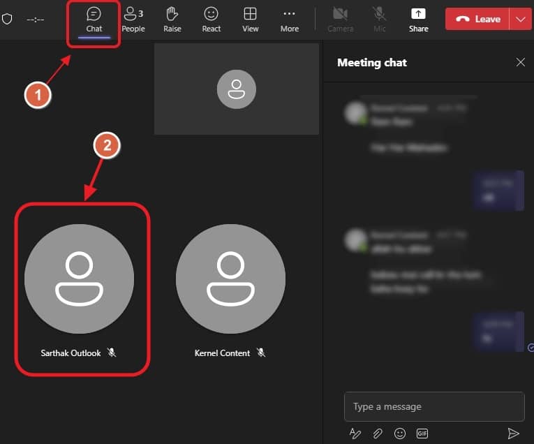 how do you start a private chat in microsoft teams