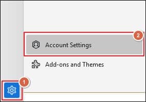 Go to Settings tab and click on Account Settings option