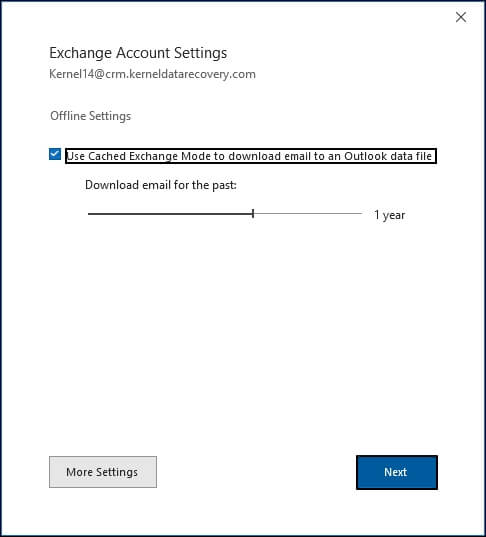 enable cached exchange mode