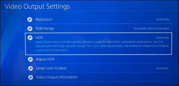 deactivate hdr mode on your tv