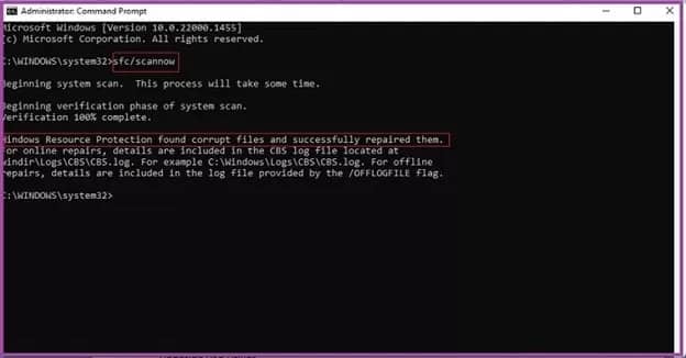 fix gsod windows 10 with sfc and dism scan