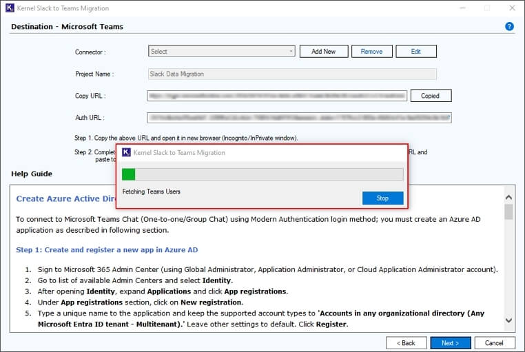 software fetching teams user