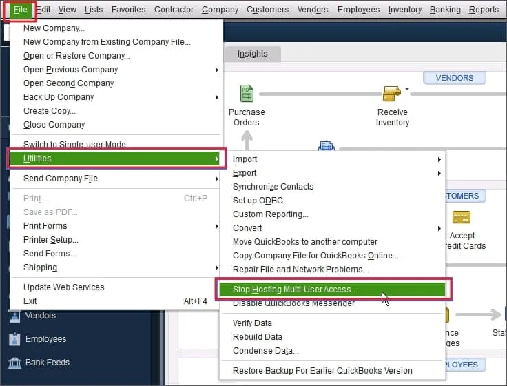 verify the quickbooks hosting