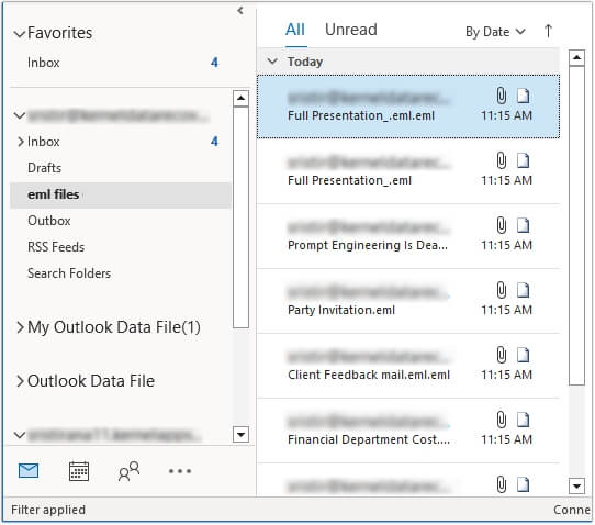 now drag and drop in outlook