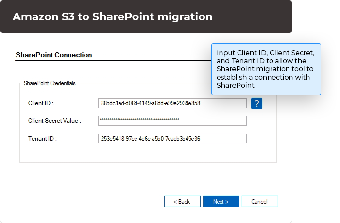 Connect SharePoint account