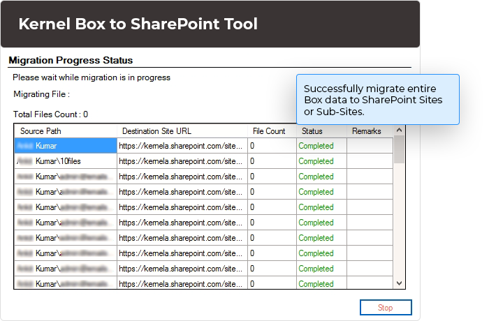 Migrate Box to SharePoint