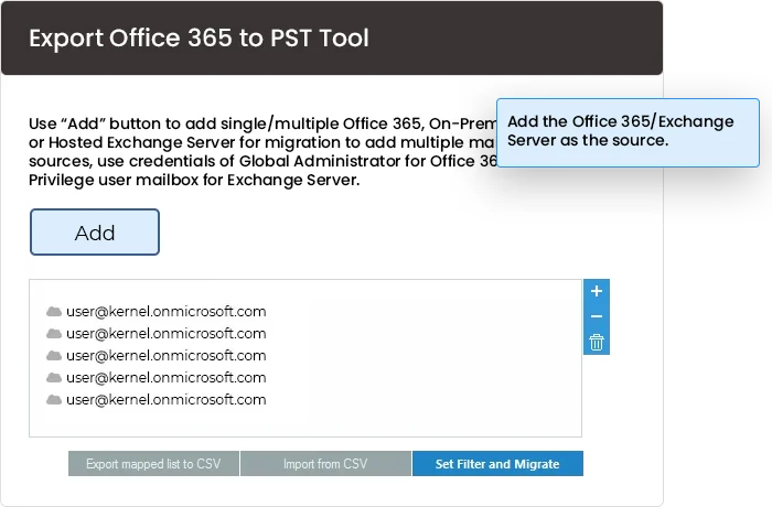 Add Office 365 account