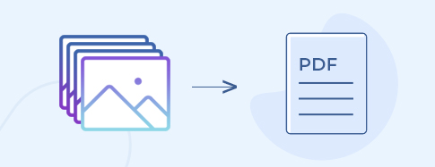 Convert multiple images of diverse formats such as JPG to PDF document