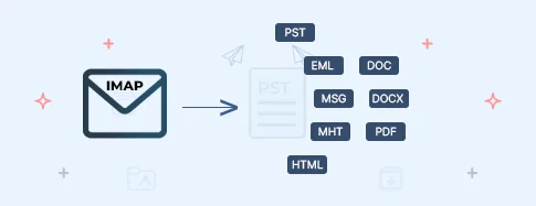 Save IMAP data to various output formats