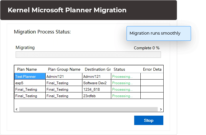 Successfully migrate Microsoft Planner data and save the report in CSV format