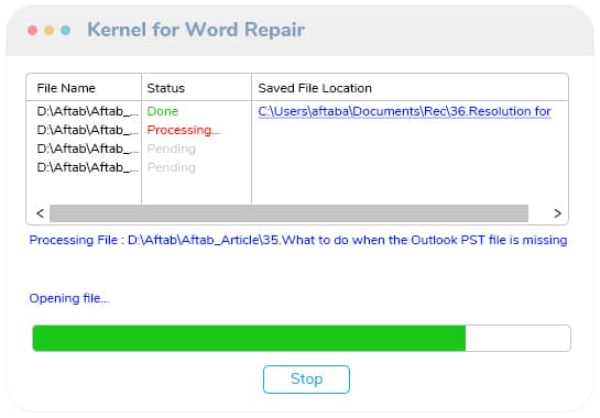 kernel for word evaluation version 11.01.01