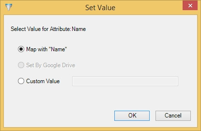 Select attributes by manually