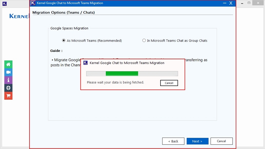 fetching Google Chat Spaces & Microsoft Teams Channel