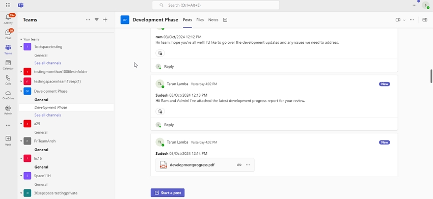 Check post-migration chat results