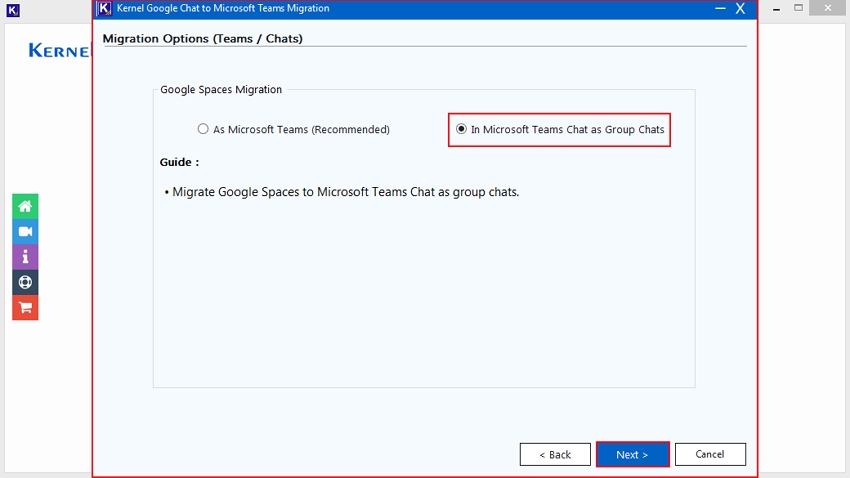 Migrate Google Chat Spaces to Microsoft Teams Chat