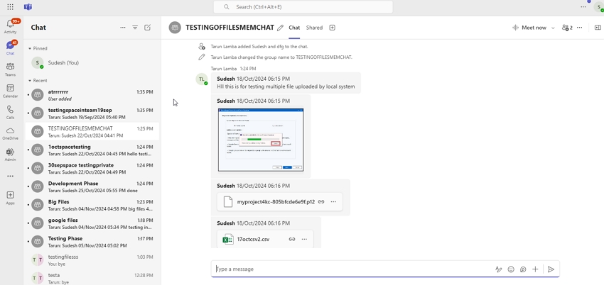 Check post-migration chat result