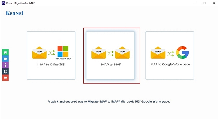 Select IMAP to IMAP migration