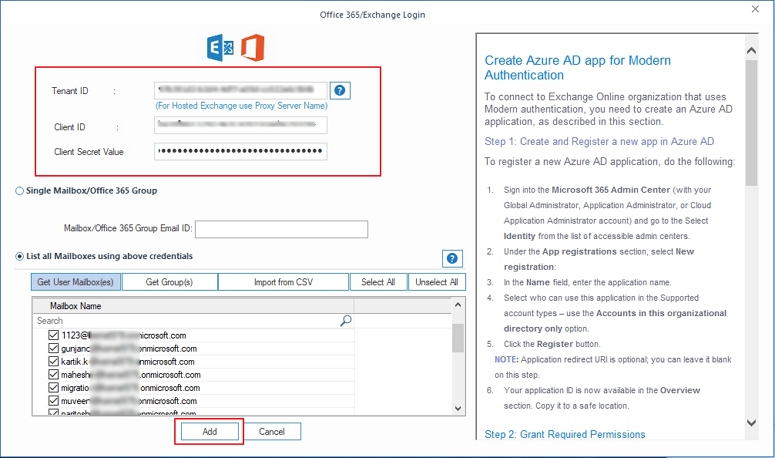 Enter Office 365 login credentials