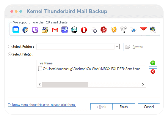 backup thunderbird email messages