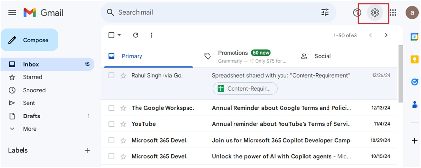 Login to Gmail account