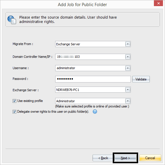 Enter the source domain