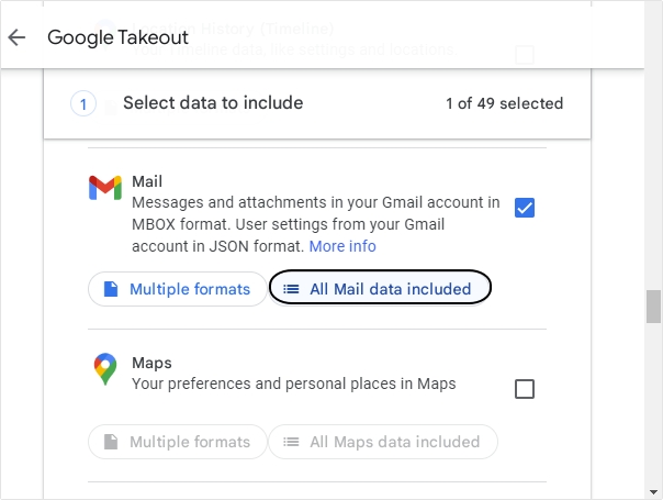 Click All Mail data included