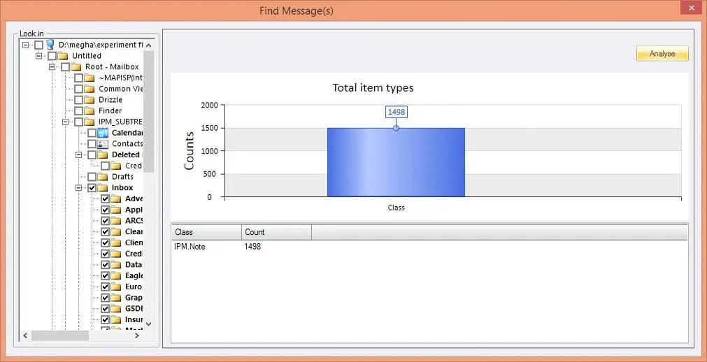 Generate OST File Analysis Reports