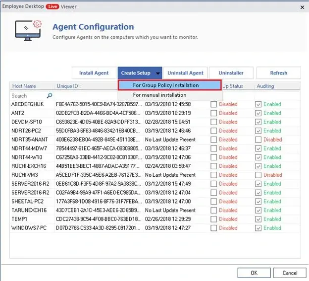 Use Group Policy to install agents on computers