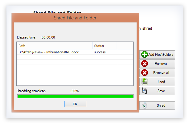 eraser files shredder review