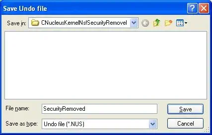 Remove local security from the selected NSF file