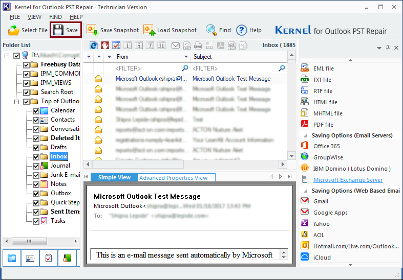 export pst from gmail