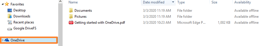 move to the File Explorer of your system and click on the OneDrive icon